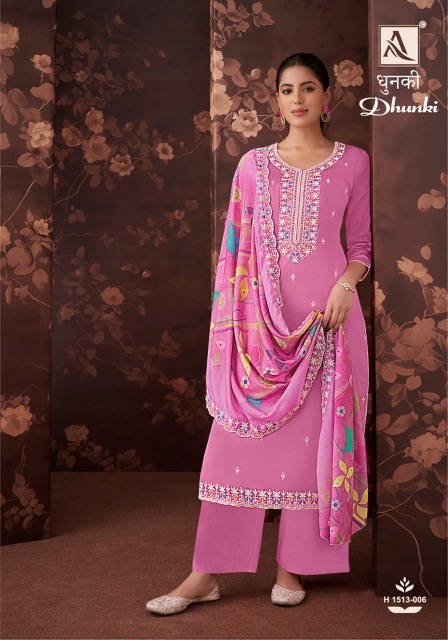 ALOK SUIT DHUNKI COTTON EMBROIDERY SALWAR KAMEEZ DISTRIBUTOR IN SURAT