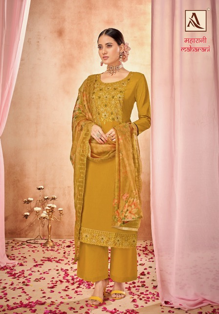 ALOK SUIT MAHARANI EDITION 3 VISCOSE EMBROIDERY SALWAR KAMEEZ SUPPLIER IN SURAT