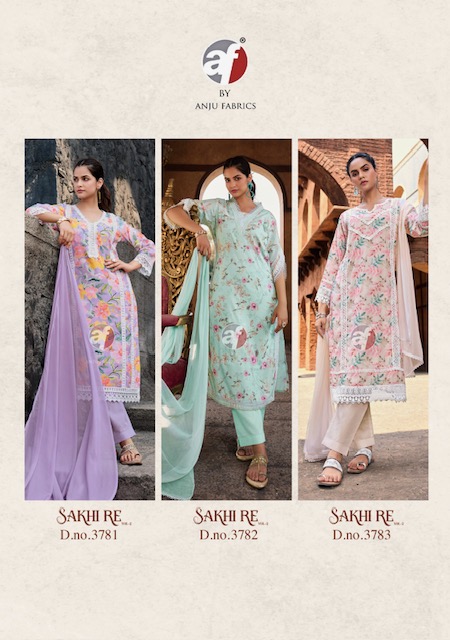 ANJU FABRICS SAKHI RE VOL 2 READYMADE COTTON KURTIS CATALOGUE SUPPLIER IN SURAT