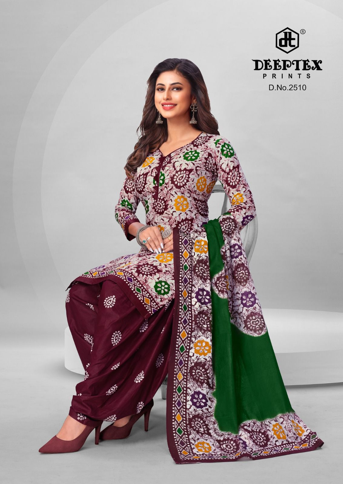 DEEPTEX PRINTS BATIK PLUS VOL 25 COTTON PRINT SALWAR KAMEEZ WHOLESALER IN SURAT