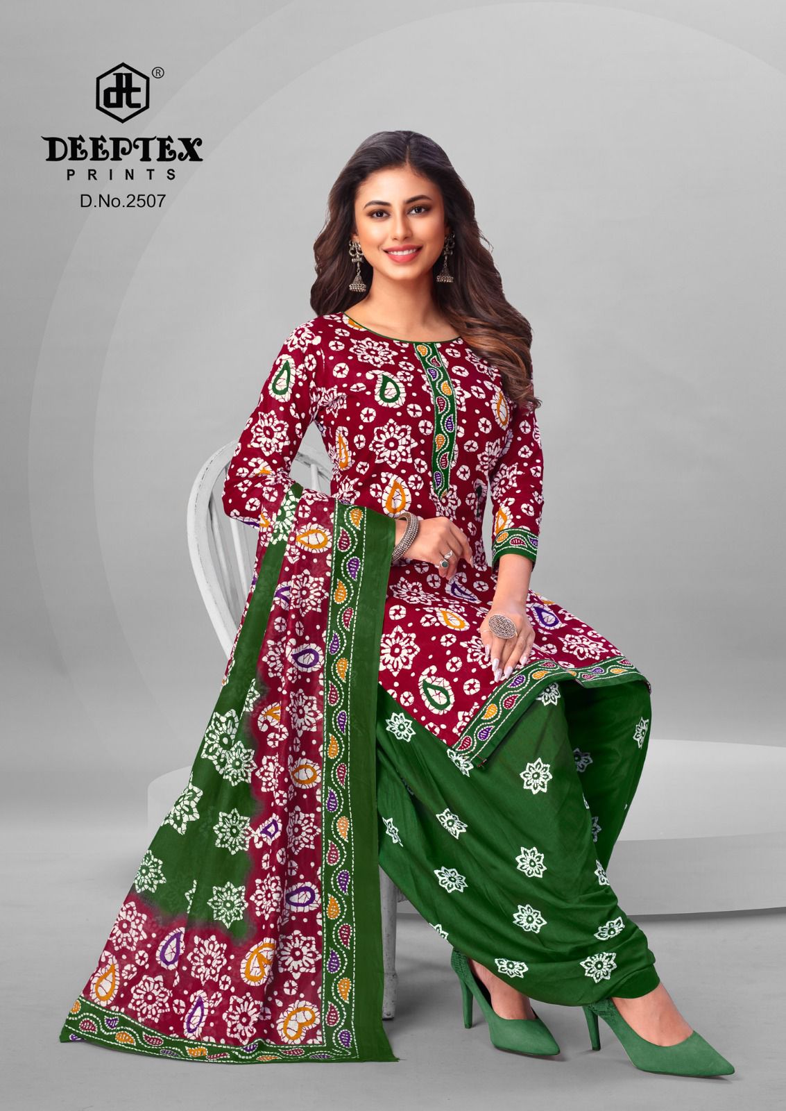 DEEPTEX PRINTS BATIK PLUS VOL 25 COTTON PRINT SALWAR KAMEEZ WHOLESALER IN SURAT