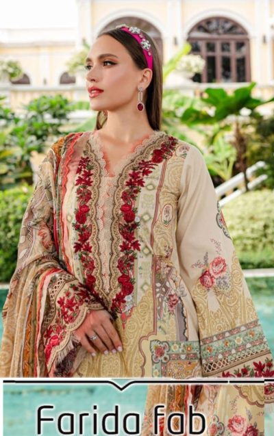 FARIDA FAB GUL MOHAR KARACHI SUITS