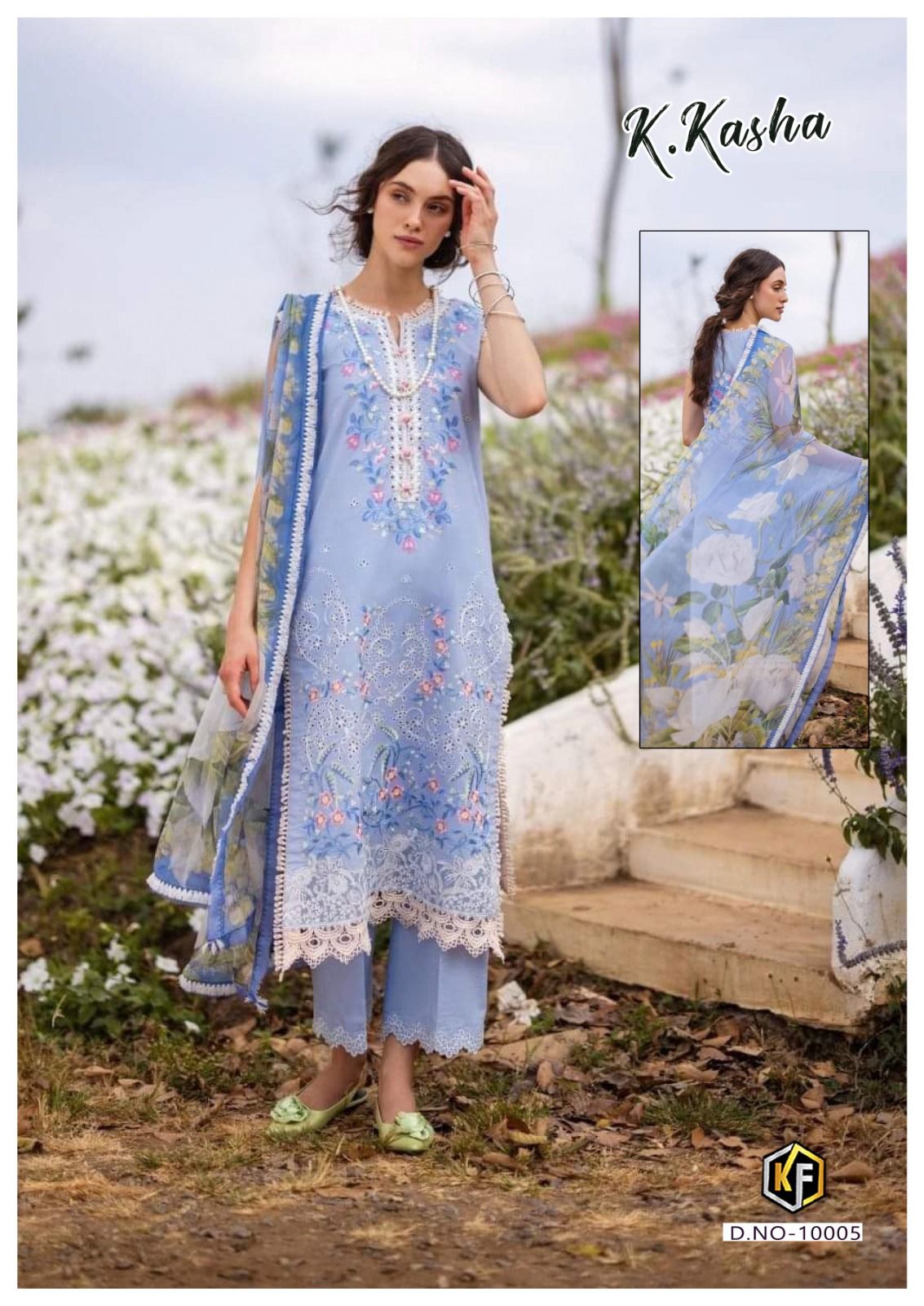 KEVAL FAB K KASHA VOL 10 KARACHI SUITS SUPPLIER