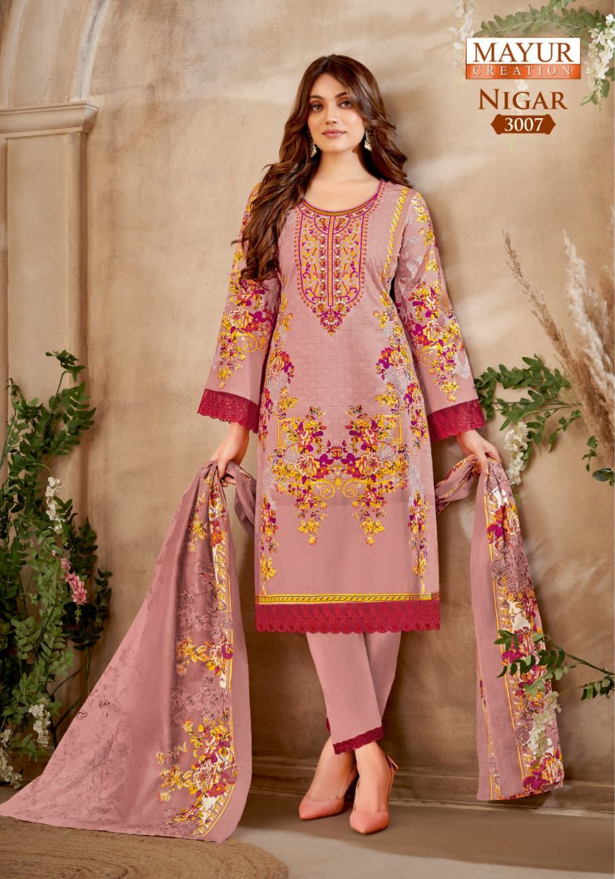 MAYUR CREATION NIGAR VOL 3 COTTON KARACHI STYLE SALWAR SUIT SUPPLIER IN SURAT