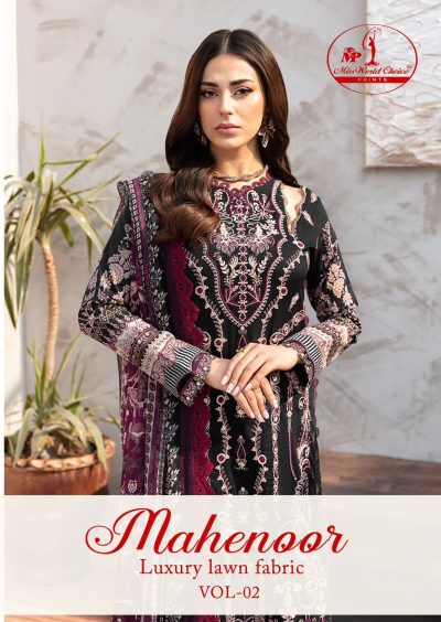 MISS WORLD MAHENOOR VOL 2 LUXURY LAWN SALWAR SUIT WHOLESALER IN SURAT