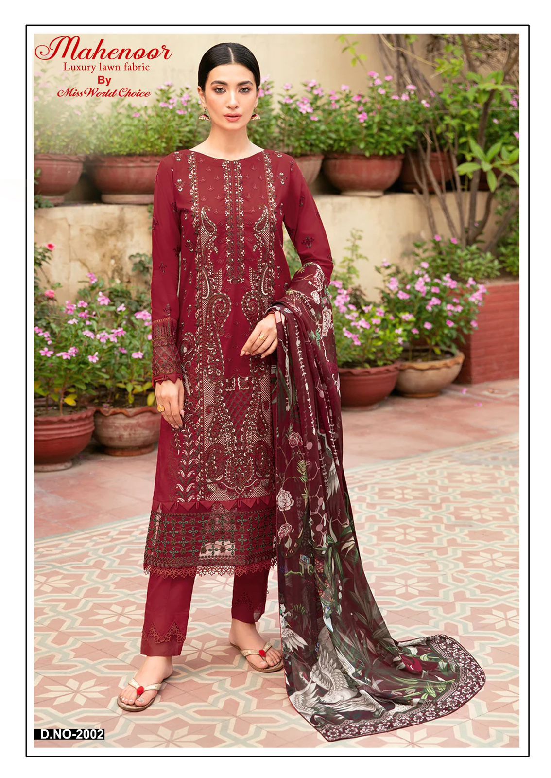 MISS WORLD MAHENOOR VOL 2 LUXURY LAWN SALWAR SUIT WHOLESALER IN SURAT