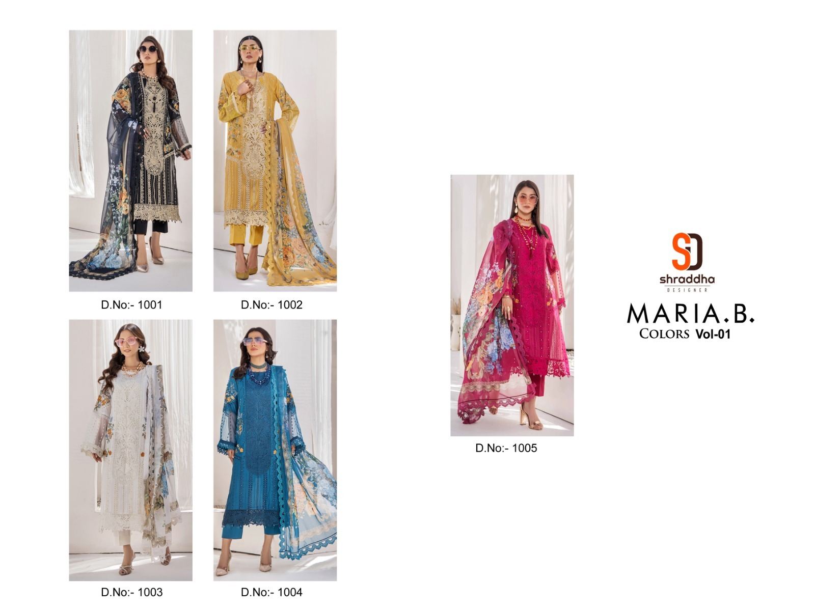 SHRADDHA DESIGNER MARIA B VOL 1 WHOLESALE