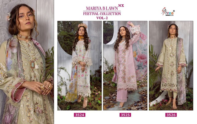 SHREE FABS MARIYA B LAWN VOL 2 NX FESTIVAL COLLECTION