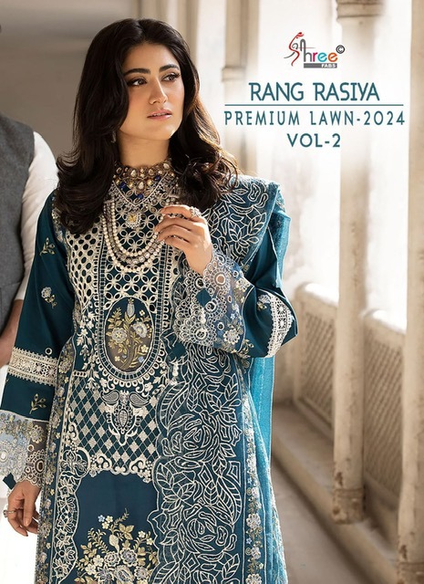 SHREE FABS RANG RASIYA VOL 2 PREMIUM LAWN 2024