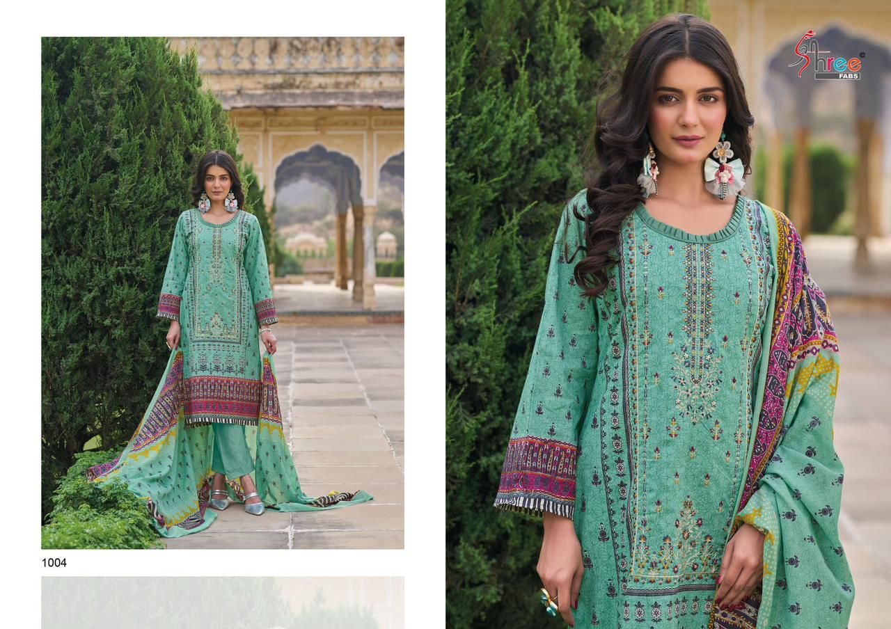 SHREE FABS SHANAYA COTTON EMBROIDERY SALWAR KAMEEZ DISTRIBUTOR IN SURAT