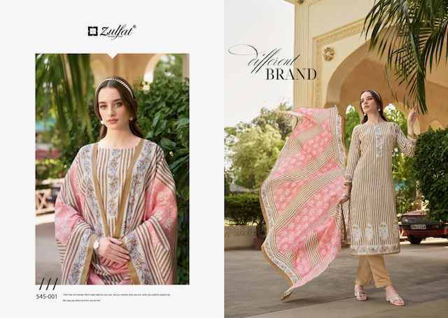 ZULFAT FARHANA VOL 5 COTTON SUITS LATEST CATALOGUE