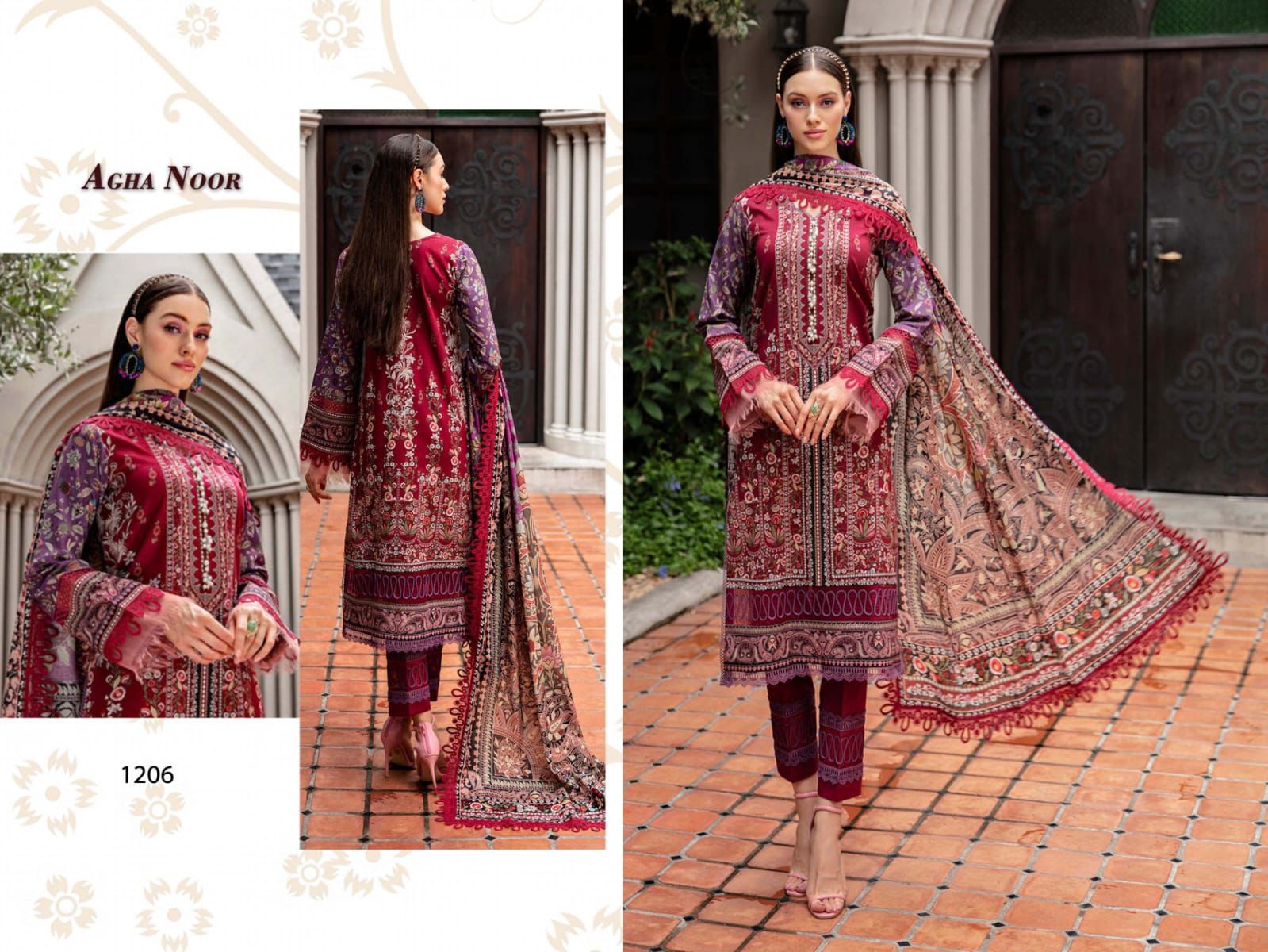 AGHA NOOR VOL 12 LUXURY LAWN COLLECTION