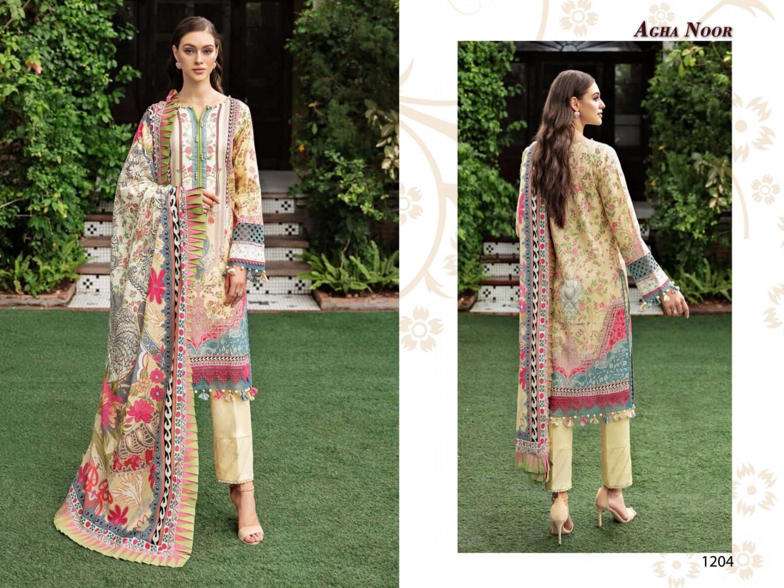 AGHA NOOR VOL 12 LUXURY LAWN COLLECTION