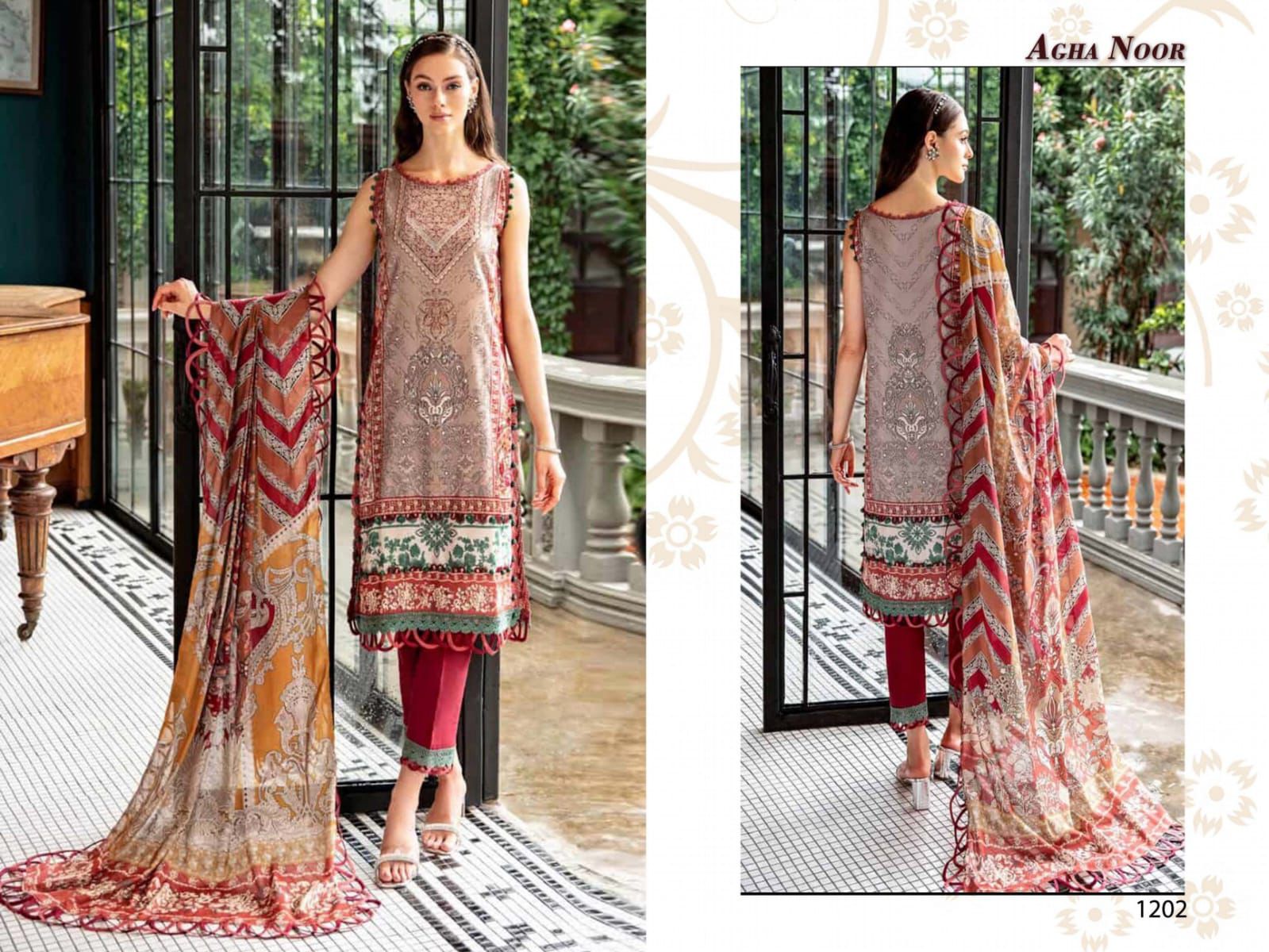 AGHA NOOR VOL 12 LUXURY LAWN COLLECTION