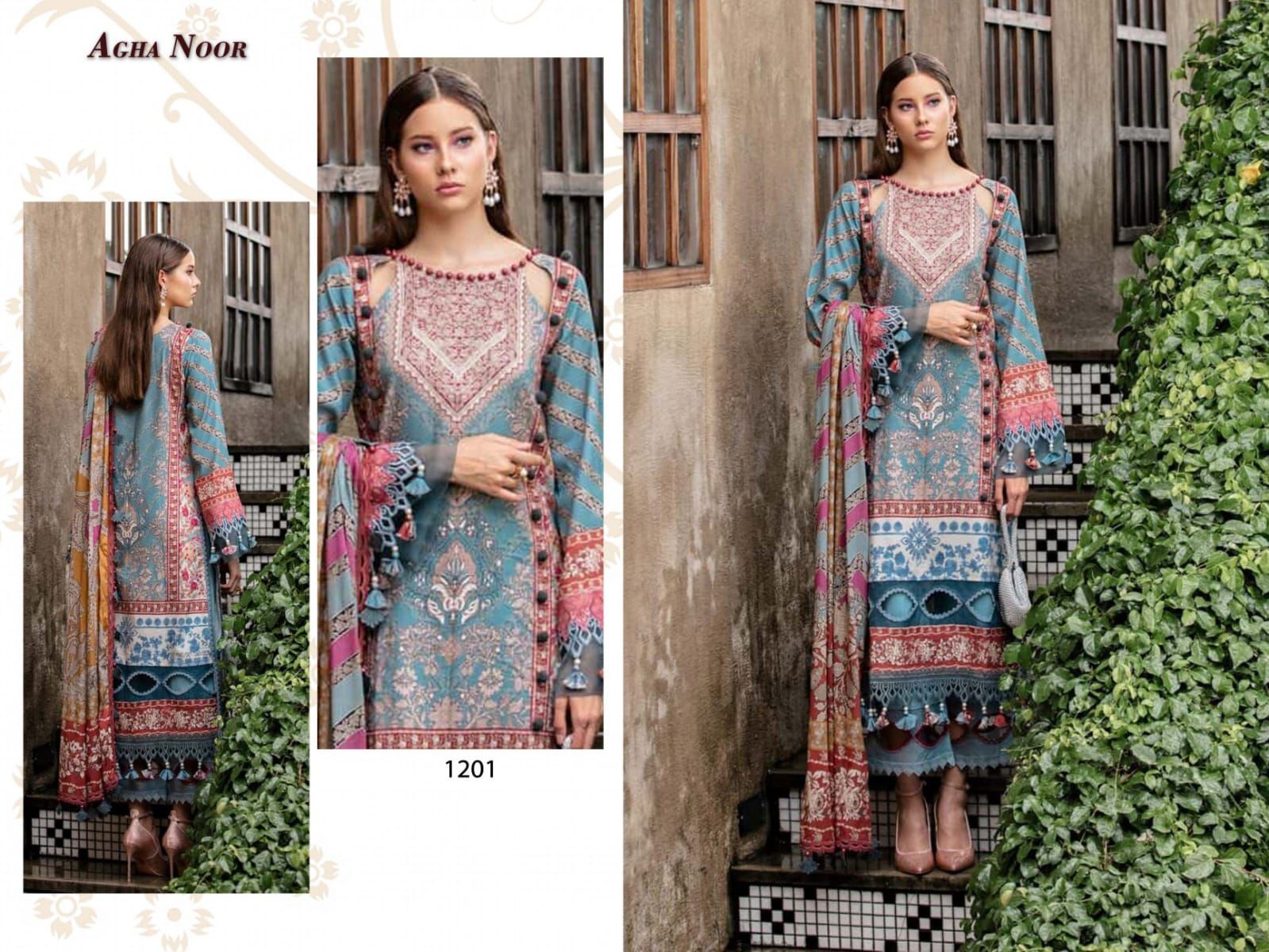 AGHA NOOR VOL 12 LUXURY LAWN COLLECTION