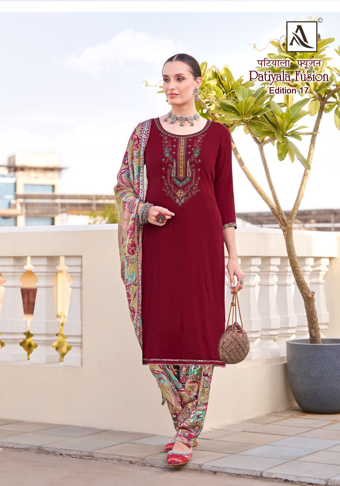 ALOK PATIYALA FUSION EDITION 17 SUITS WHOLESALER