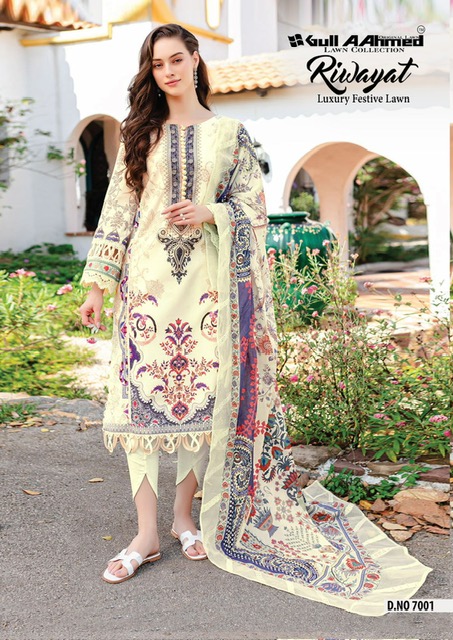 GULL AAHMED RIWAYAT VOL 7 LAWN SUITS