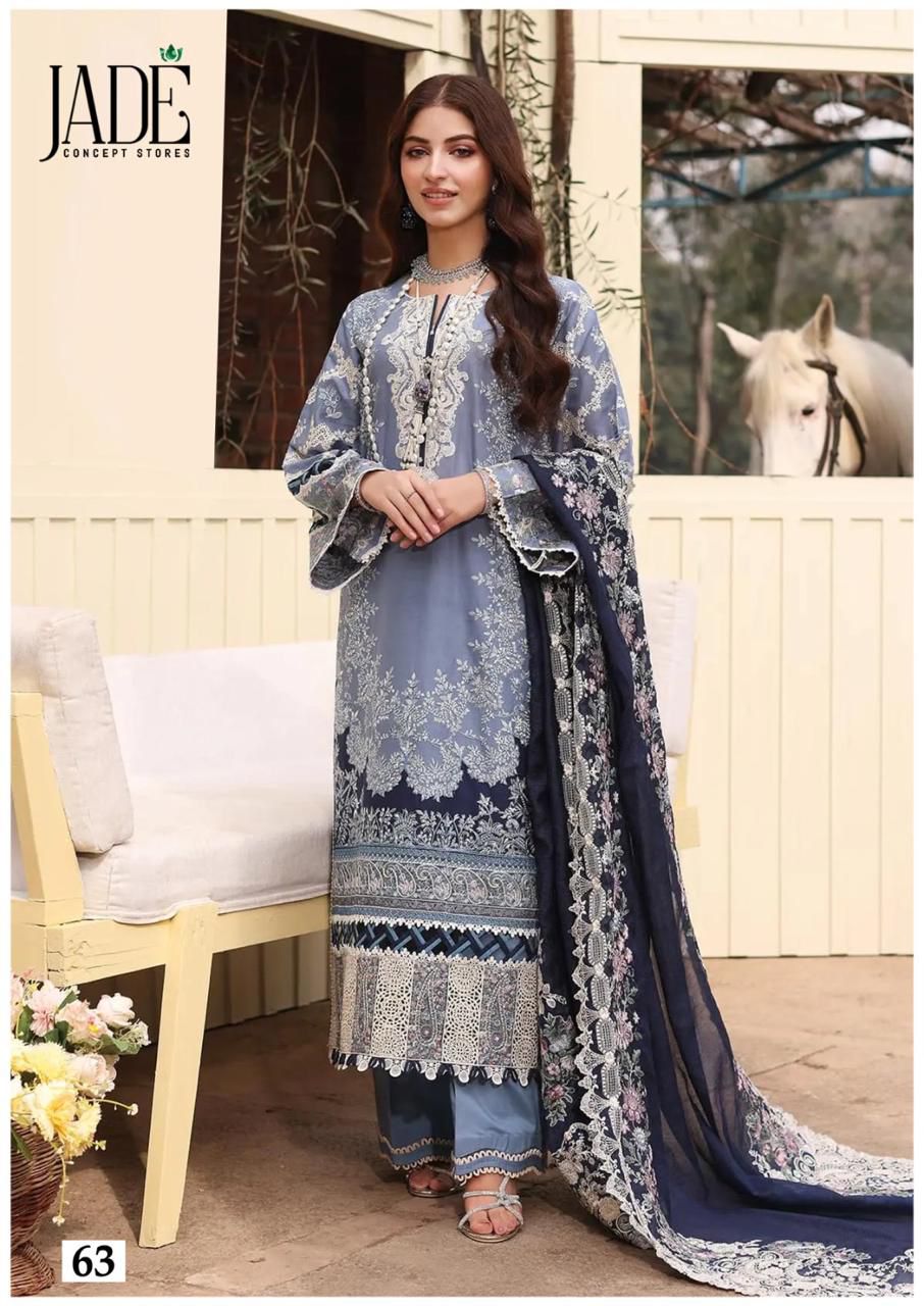 JADE CHEVRON VOL 7 LAWN KARACHI SUITS