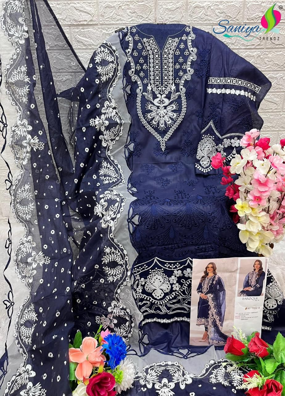 SANIYA TRENDZ BAROQUE VOL 1 CHIKANKARI SUITS