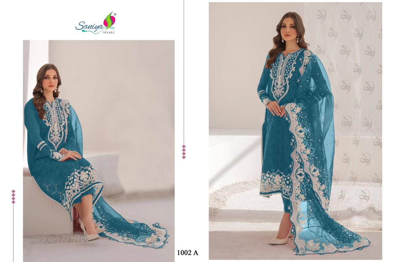 SANIYA TRENDZ BAROQUE VOL 1 CHIKANKARI SUITS