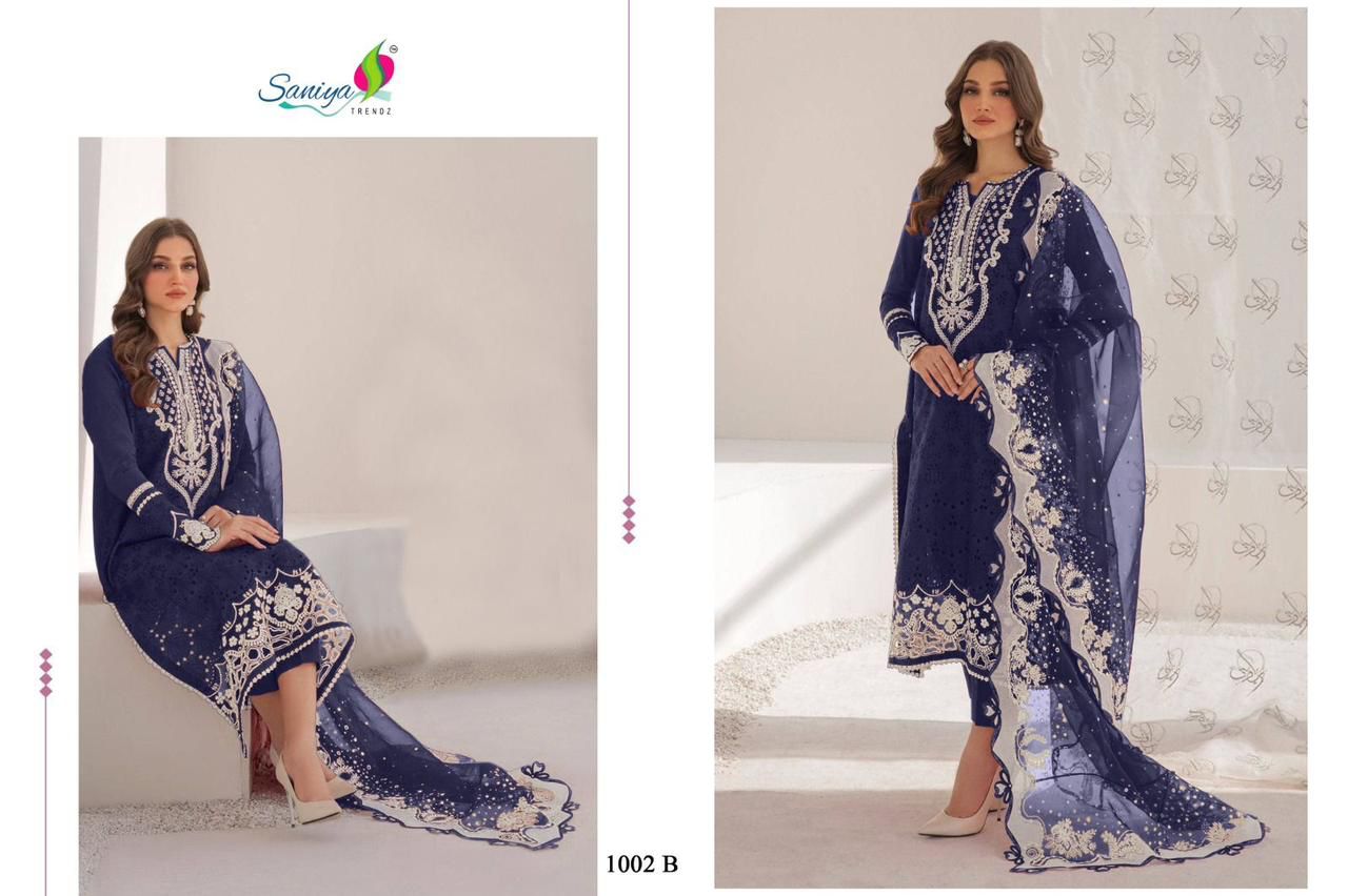 SANIYA TRENDZ BAROQUE VOL 1 CHIKANKARI SUITS