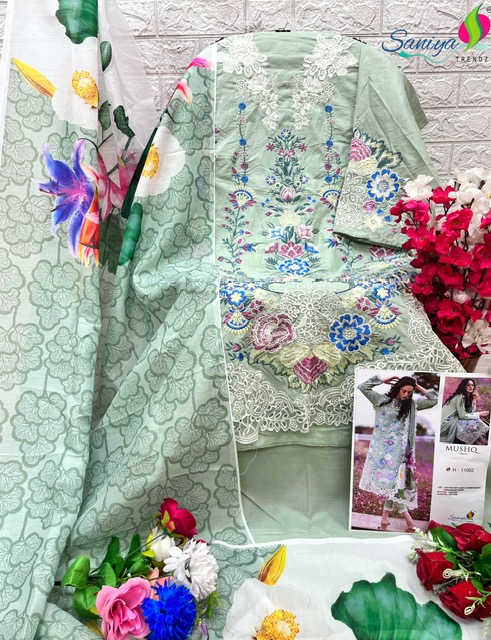 SANIYA TRENDZ MUSHQ VOL 11 CHIKANKARI SUITS