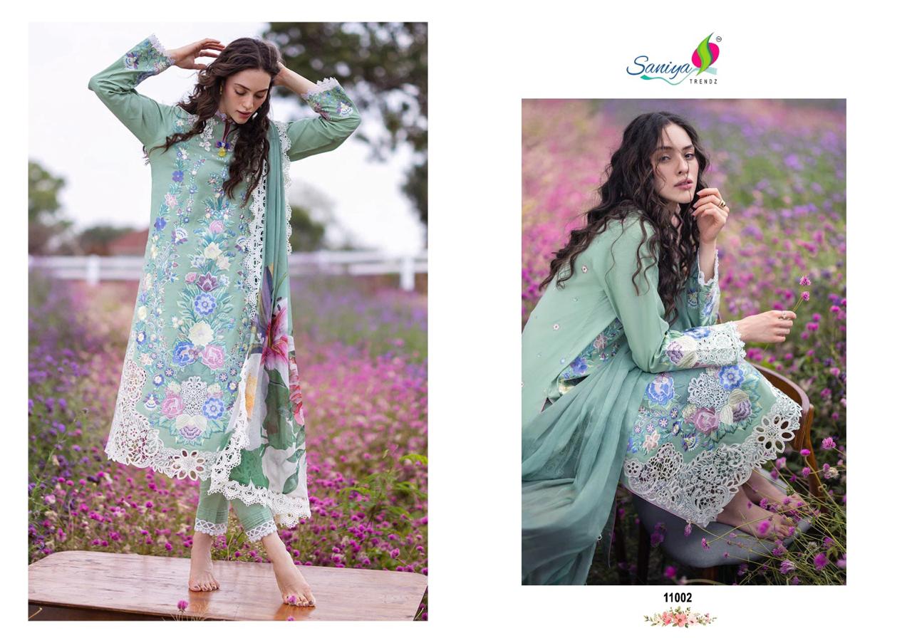 SANIYA TRENDZ MUSHQ VOL 11 CHIKANKARI SUITS