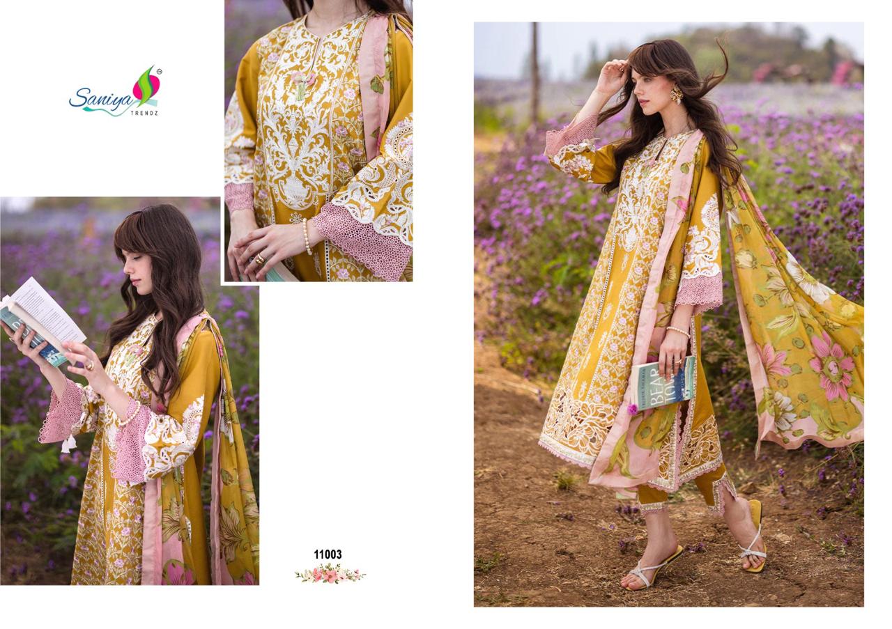 SANIYA TRENDZ MUSHQ VOL 11 CHIKANKARI SUITS