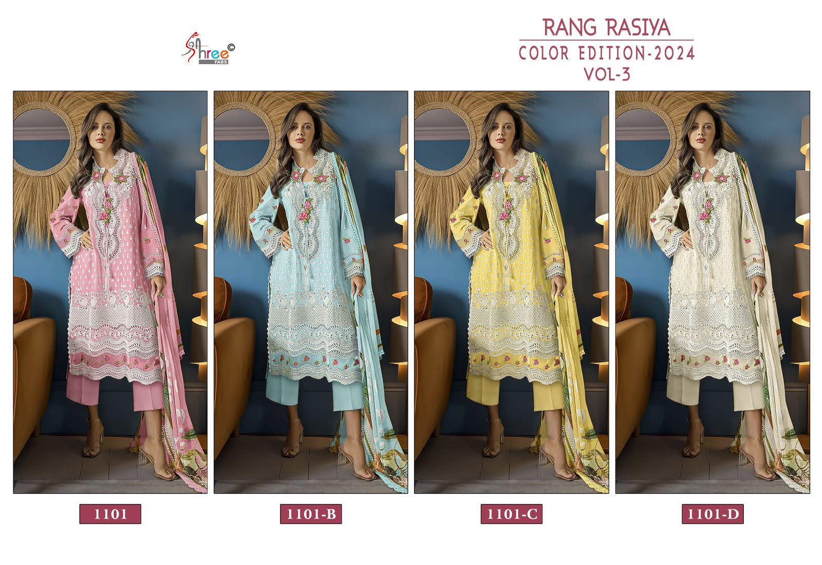 SHREE FABS RANG RASIYA COLOR EDITION VOL 3