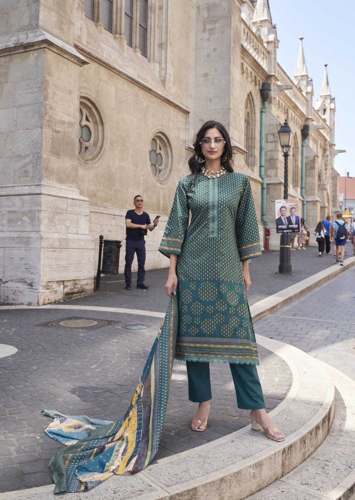 THE HERMITAGE SHOP ROZ MEHER PURE LAWN KARACHI SUITS