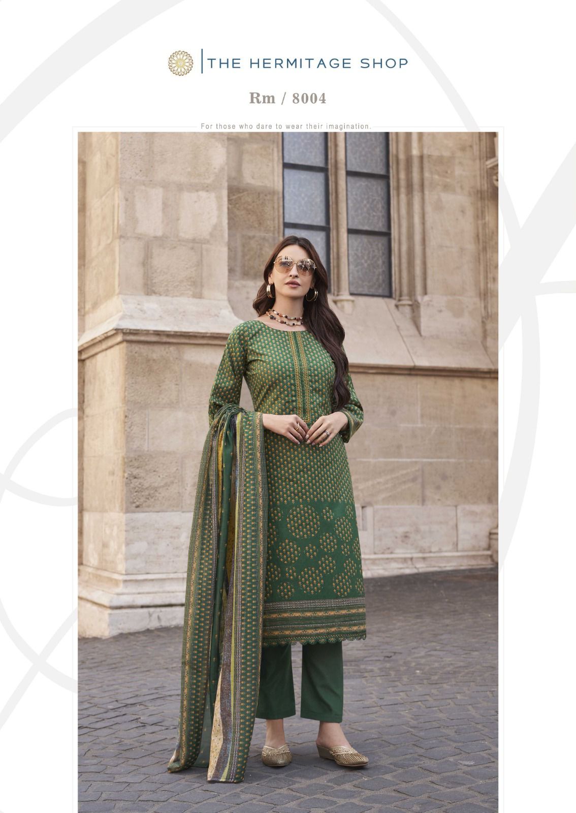 THE HERMITAGE SHOP ROZ MEHER PURE LAWN KARACHI SUITS