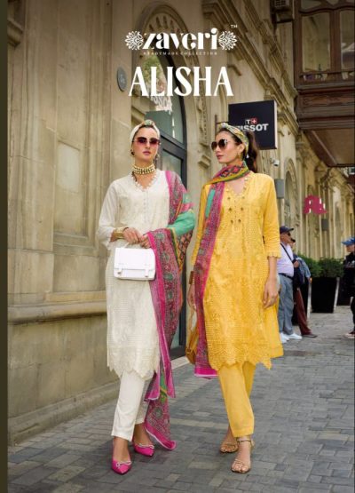 ZAVERI ALISHA COTTON EMBROIDERED KURTI