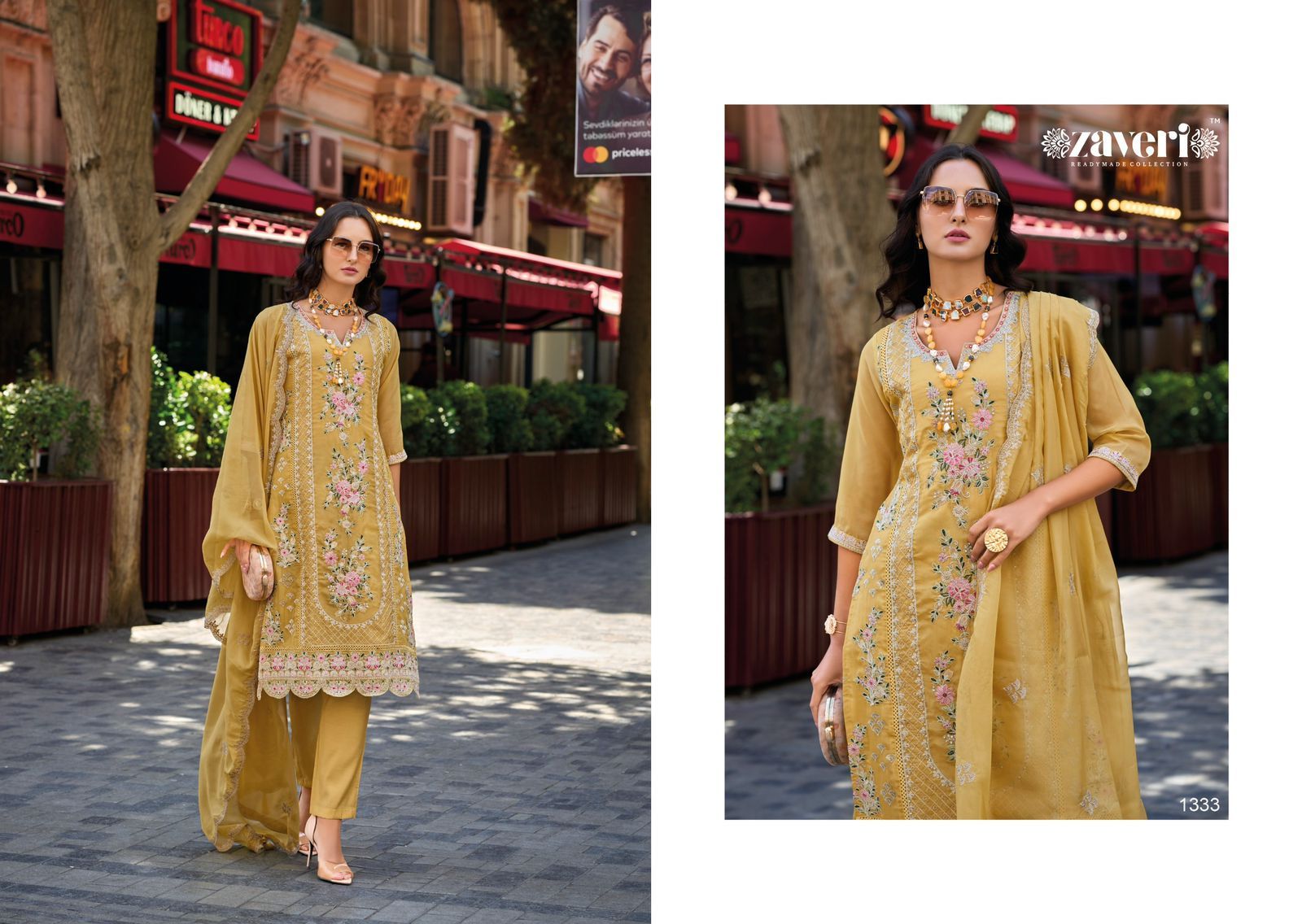 ZAVERI SURBHI ORGANZA SALWAR KAMEEZ