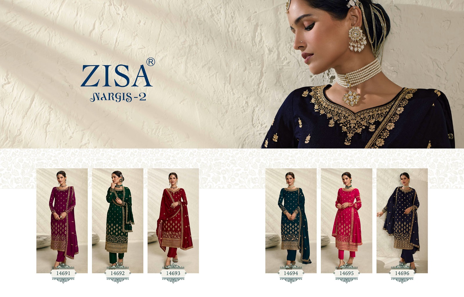 ZISA NARGIS VOL 2 DESIGNER SUITS