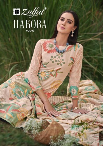 ZULFAT HAKOBA VOL 2 PURE COTTON SUITS