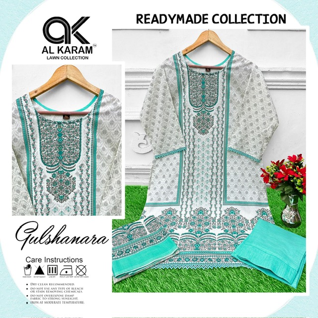 AL KARAM GULSHANARA READYMADE KARACHI SUITS