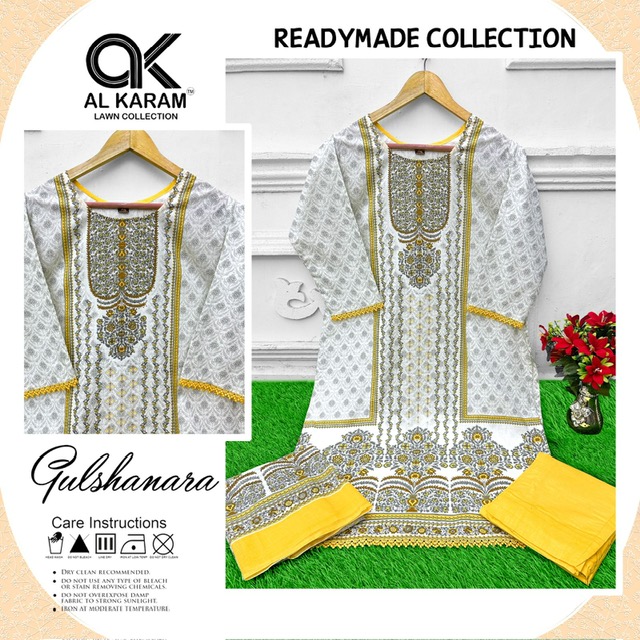 AL KARAM GULSHANARA READYMADE KARACHI SUITS