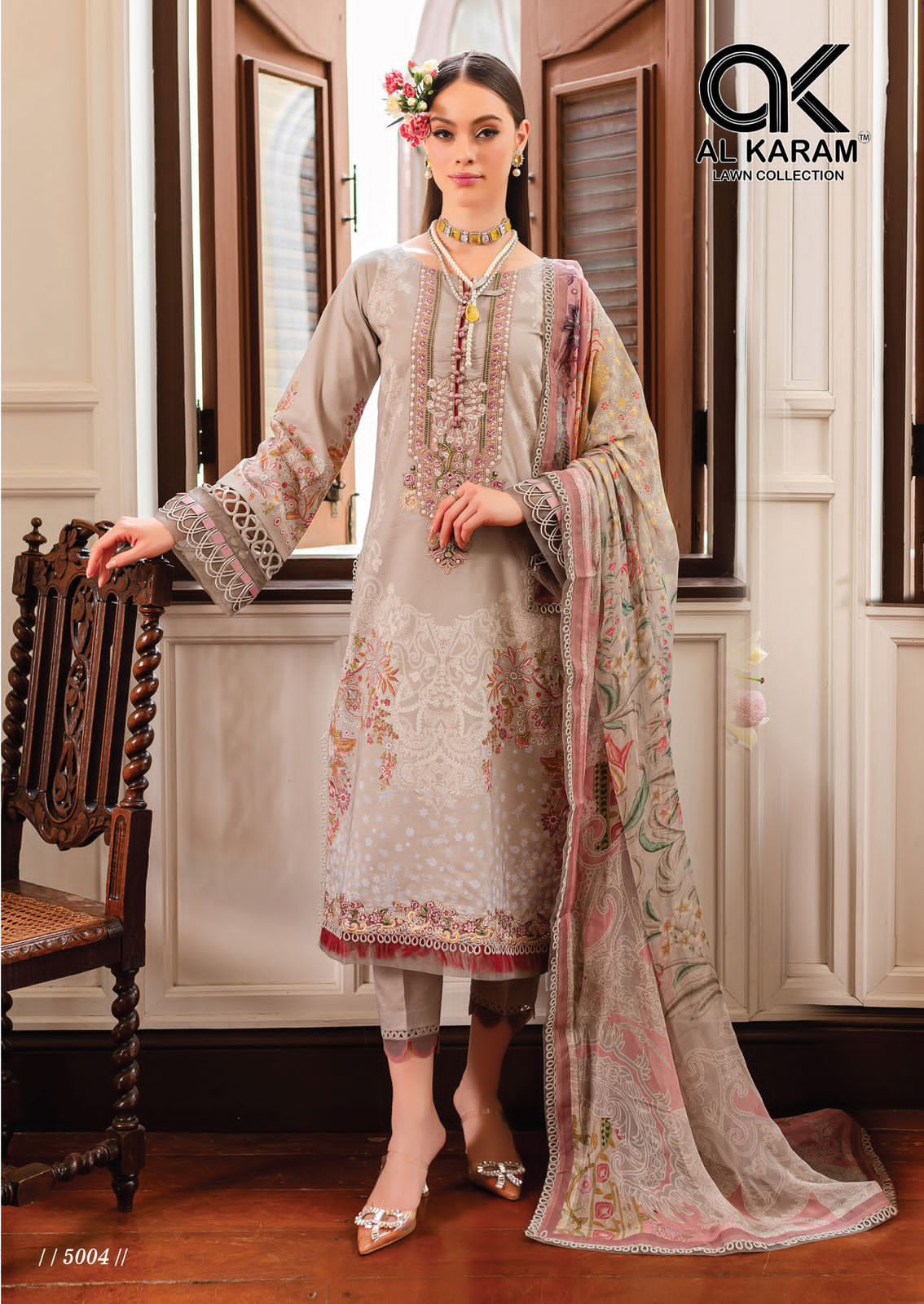 AL KARAM QUEENS COURT VOL 5 LAWN KARACHI SUITS