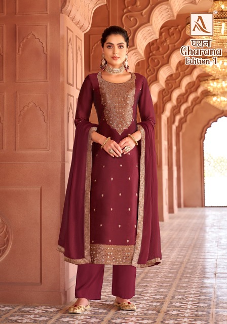 ALOK GHARANA EDITION 4 PREMIUM JACQUARD SUITS