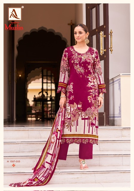 ALOK SUIT MUZLIN PAKISTANI SUITS WHOLESALER