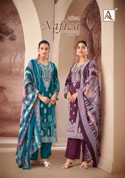 ALOK SUITS NAFIZA EDITION 2 PURE CAMBRIC SUITS