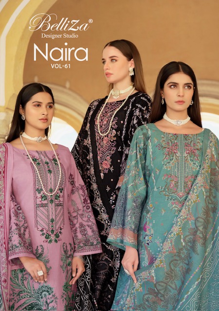 BELLIZA NAIRA VOL 61 PURE COTTON SUITS