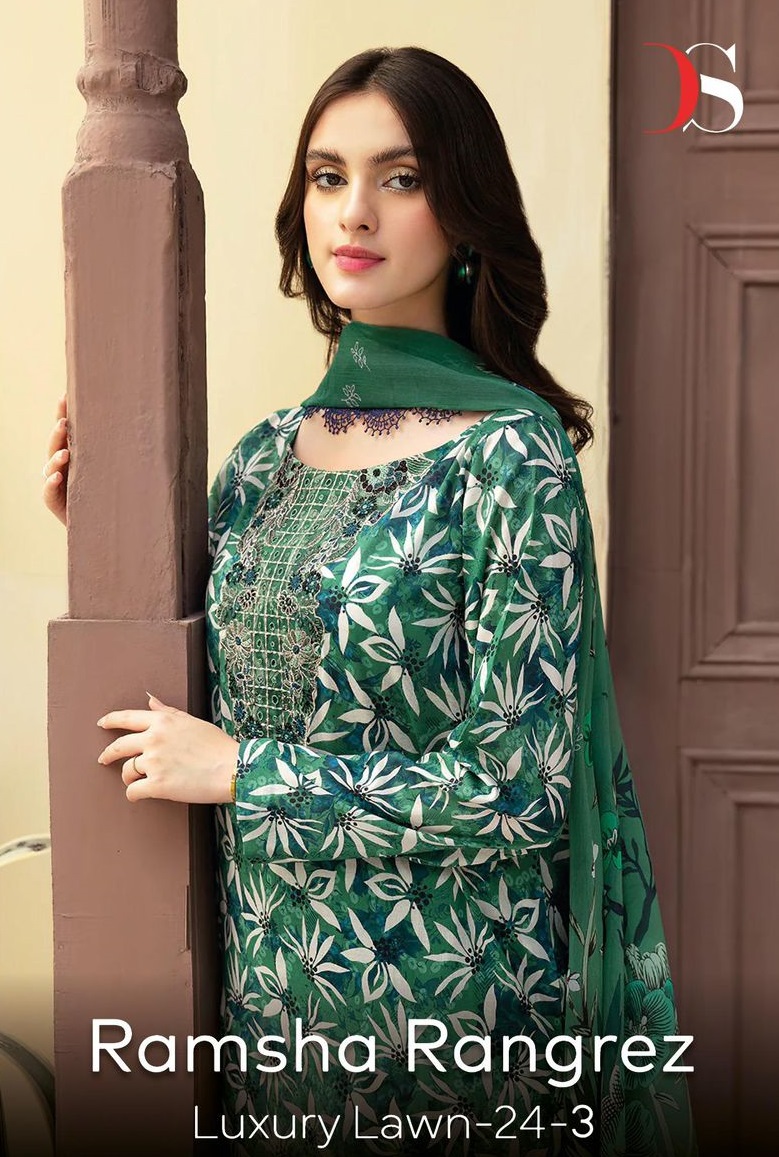 DEEPSY RAMSHA RANGREZ 24-3 LUXURY LAWN COLLECTION