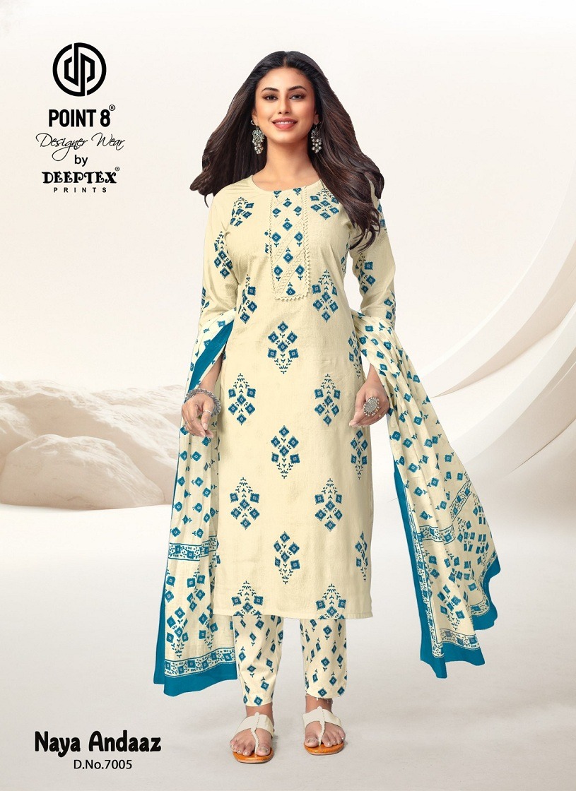 DEEPTEX NAYA ANDAAZ VOL 7 COTTON READYMADE SUITS