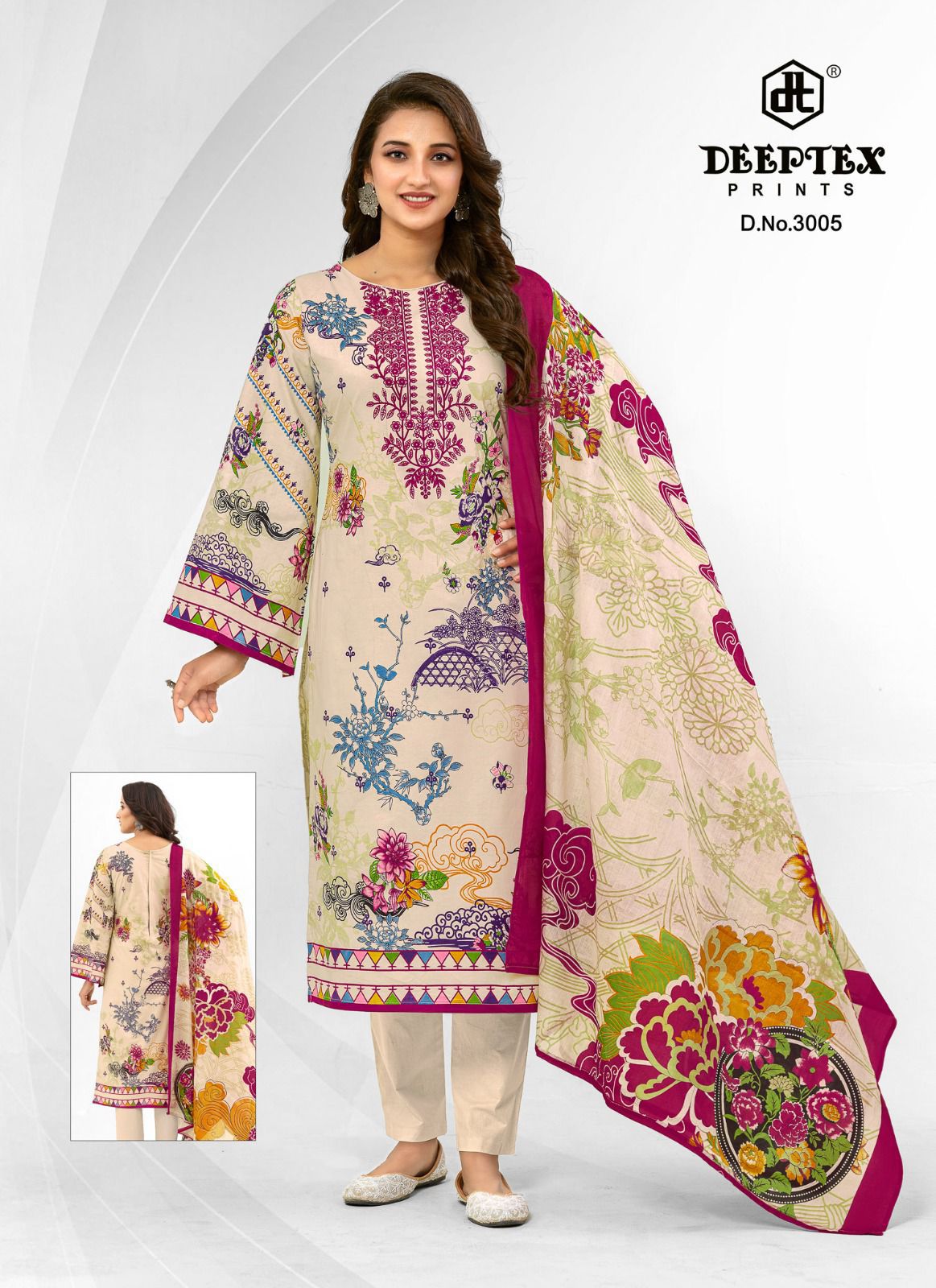 DEEPTEX PRINTS ROOHI ZARA VOL 3 LAWN PRINTED SUITS