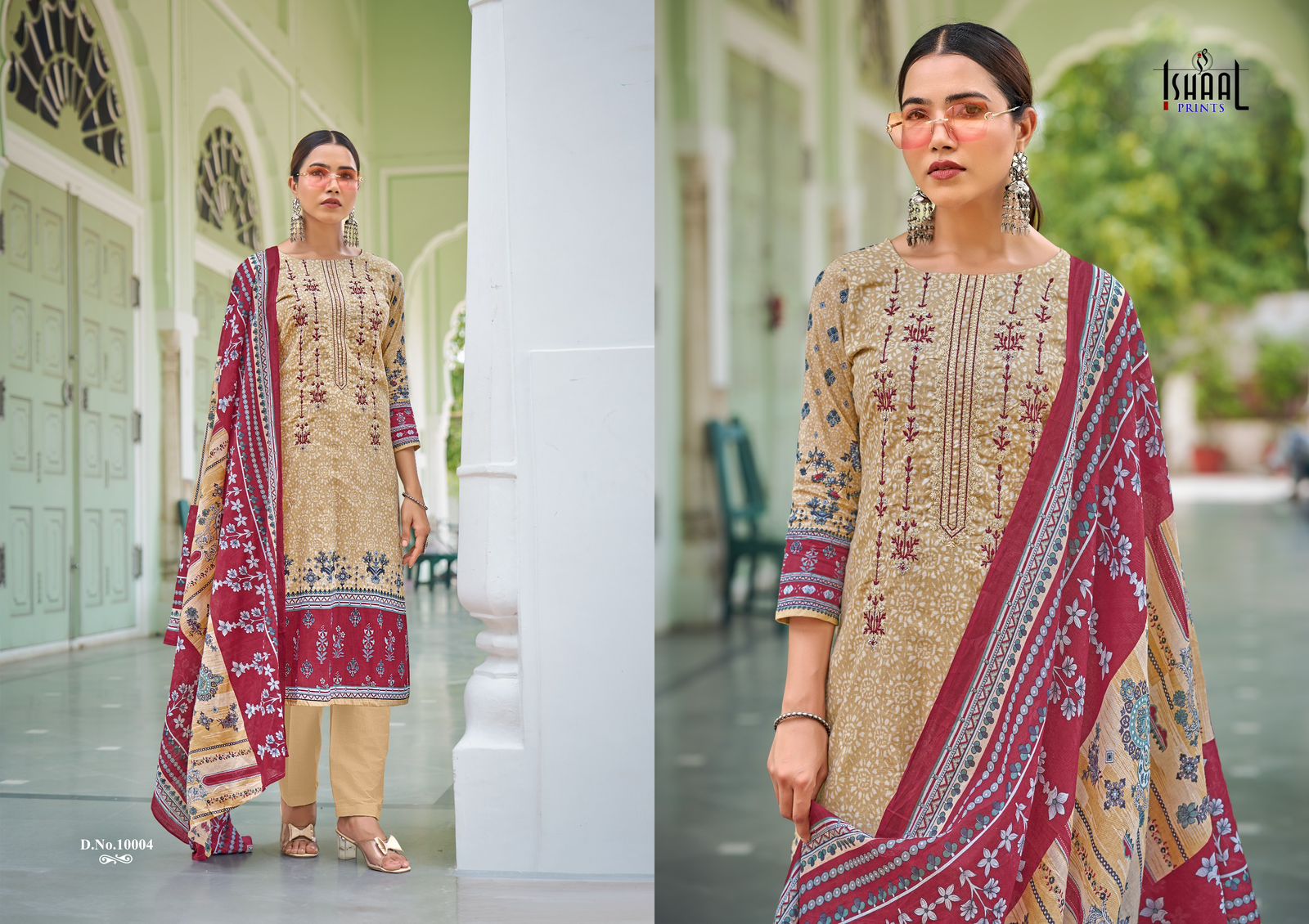 ISHAAL PRINTS EMBROIDERED VOL 10 PAKISTANI LAWN SUITS