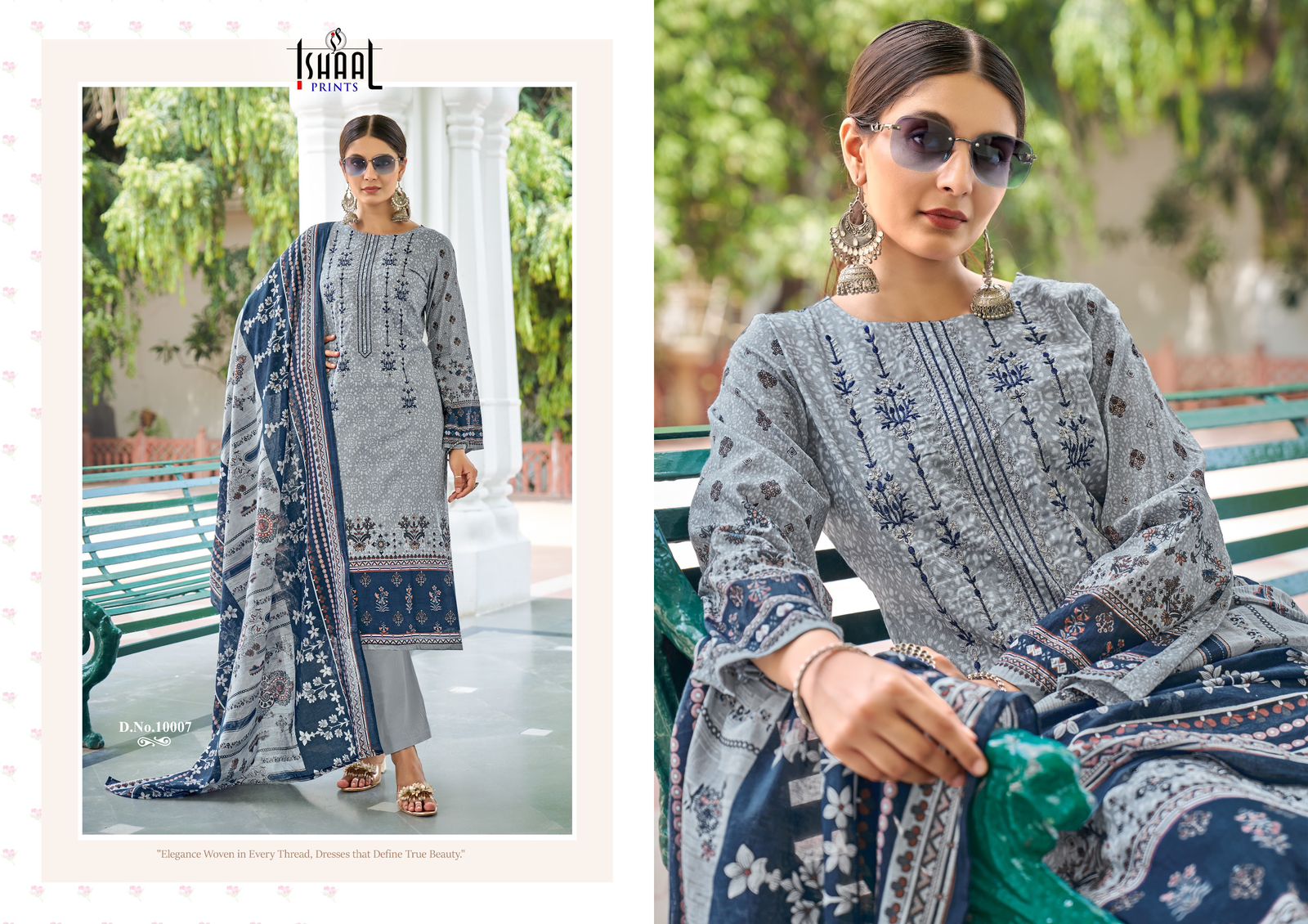 ISHAAL PRINTS EMBROIDERED VOL 10 PAKISTANI LAWN SUITS