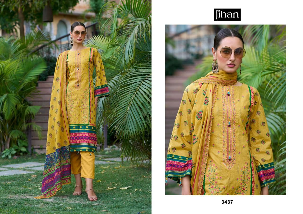 JIHAN BIN SAEED VOL 12 PAKISTANI LAWN SUITS