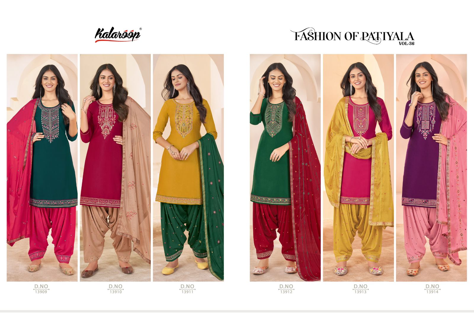 KALAROOP FASHION OF PATIYALA VOL 36 READYMADE PATIYALA SUITS