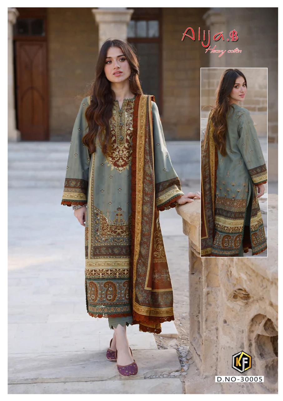 KEVAL FAB ALIJA B VOL 30 LAWN KARACHI SUITS